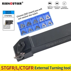1pcs STGFR1212H16 STGFL2020K16 CTGFR2525M16 CNC Tool Turning TGF32R/ L Insert External Groove Cutting Boring Bar Tool Holder