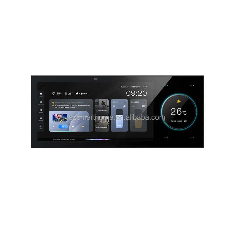 

Smart Home Control Panel Touch Screen 6 Inch Multi-functional WiFi Home Background Music System Tuya Zigbee Gateway