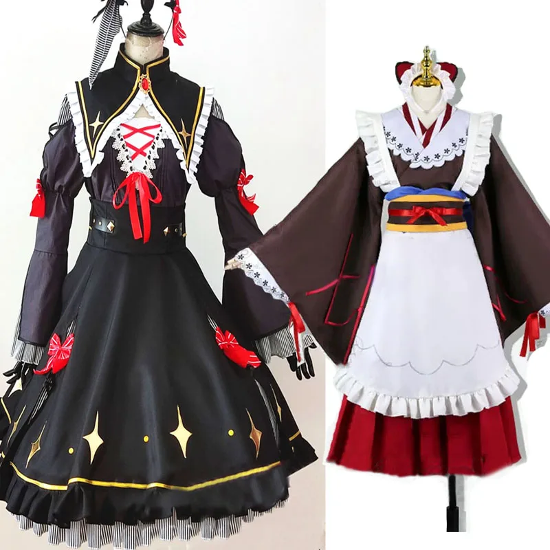 

Anime vtuber Inui Toko maid outfit Kagami Hayato Makaino Ririmu Cosplay Costume custom made