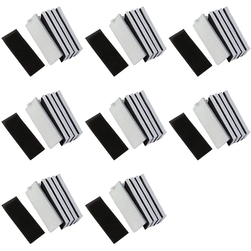 ABLD NEW 40Pcs Sponge + 40Pcs Hepa Filter For Replacement Chuwi Ilife A4 Robot Vacuum Cleaner