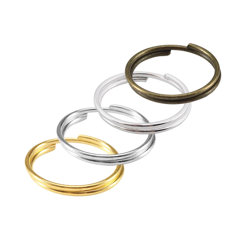 690pcs/Box 4/5/6/8/10/12mm Iron Open Jump Ring Double Loops Gold Color Split Rings Connectors DIY Jewelry Making Supplies