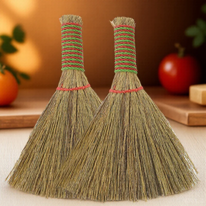 

2Pcs Household Broom Desktop Dust Duster Durable Wear-Resistant Portable Ergonomic Handle Car Window Blinds Furniture Cleaner