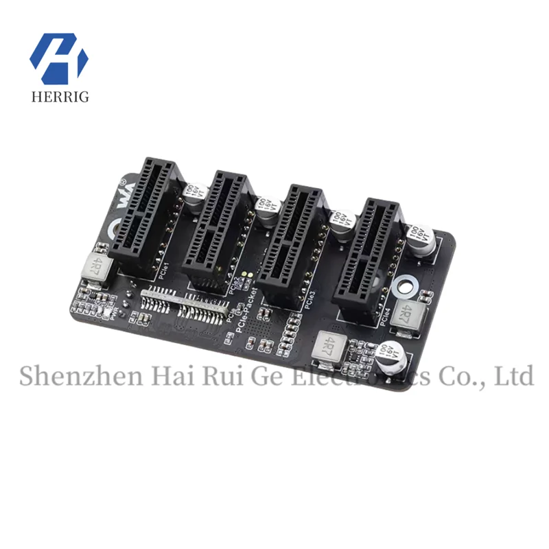 

Light Snow Raspberry Pi CM4 PCIe Gen 2 ×1 Expansion Card 1 to 4 Channels 12V Stable Operation, Driver-Free