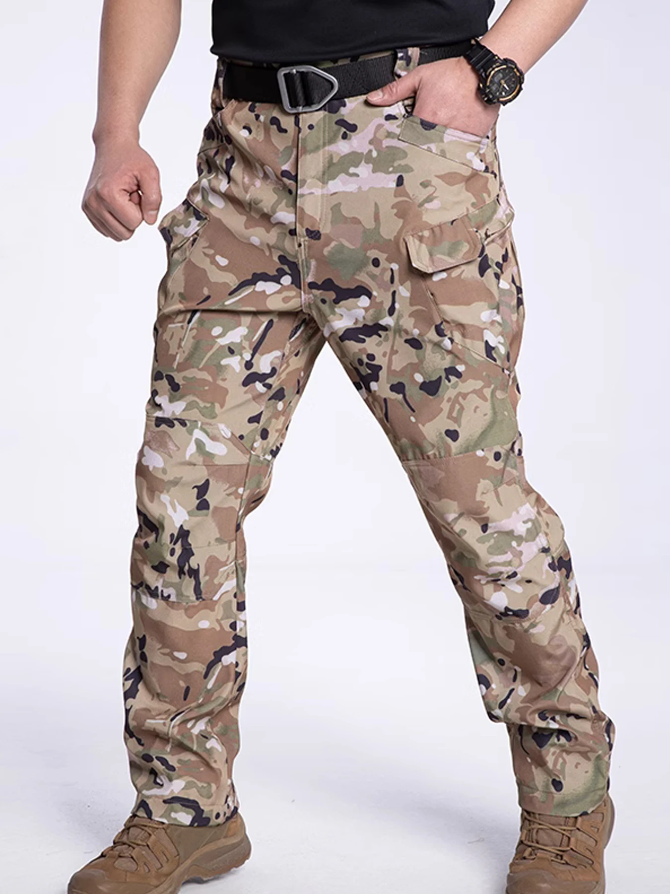 

Casual Cargo Pants For Men Plus Size Quick Drying Sports Outdoor Waterproof Men's Work Pants Streetwear Male Sports Sweatpants