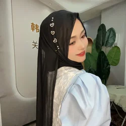Summer New Casual Instant Muslim Women Wrap Moslem Hijab