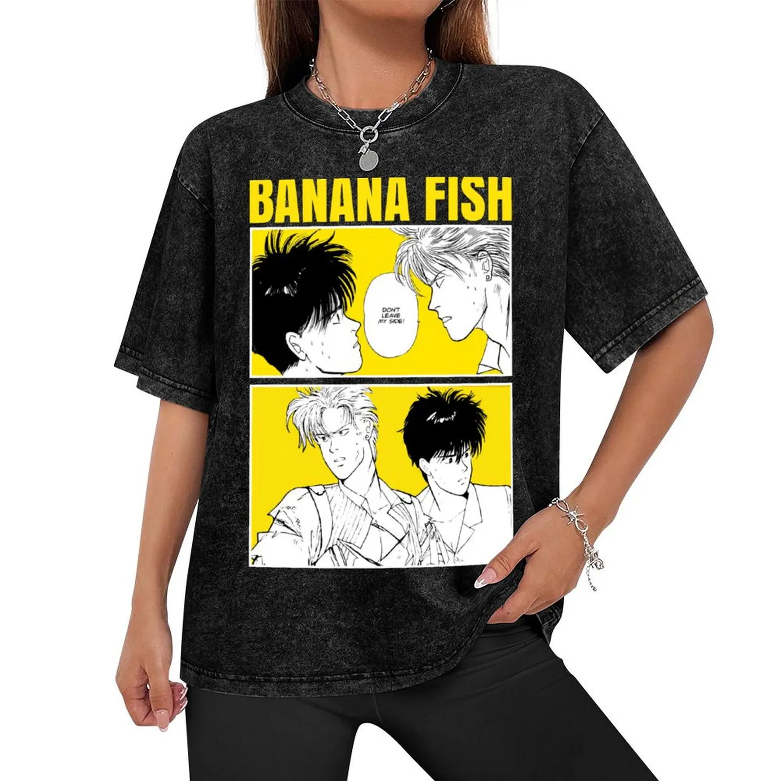 Banana fish T-Shirt oversizeds graphics slim fit t shirts for men