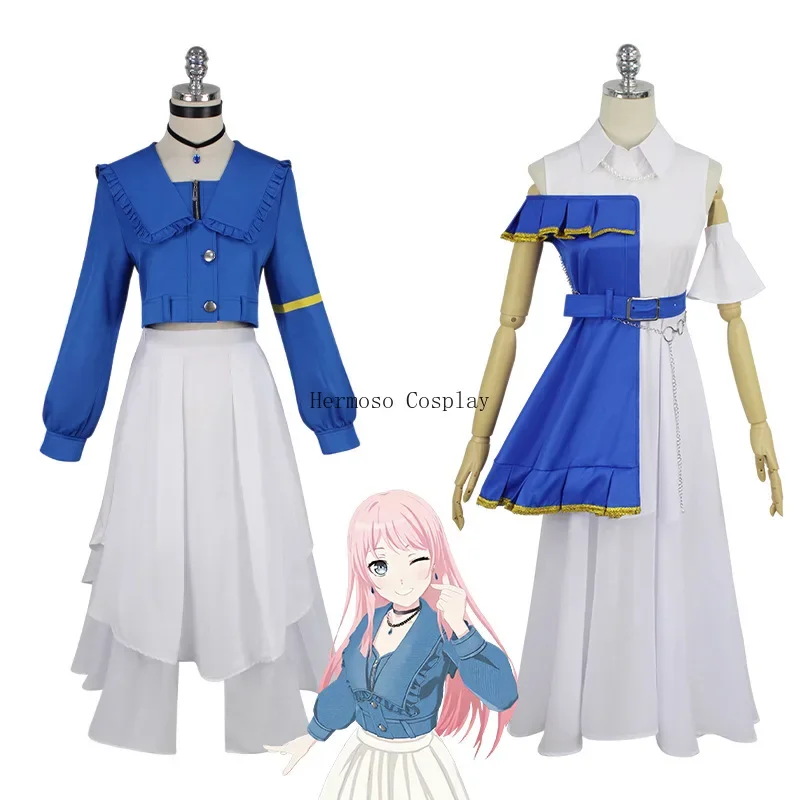 ¡Sueño de Anime BanG! ¡Es mygo! Soyo nsaaki Peluca de vestido de cosplay para mujer y niña, traje completo, regalo de cumpleaños de carnaval, disfraz