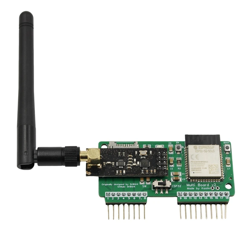 

Макетная плата NRF24 + ESP32, 1 шт., Wi-Fi, многофункциональная зеленая пластиковая плата для Flipper Zero