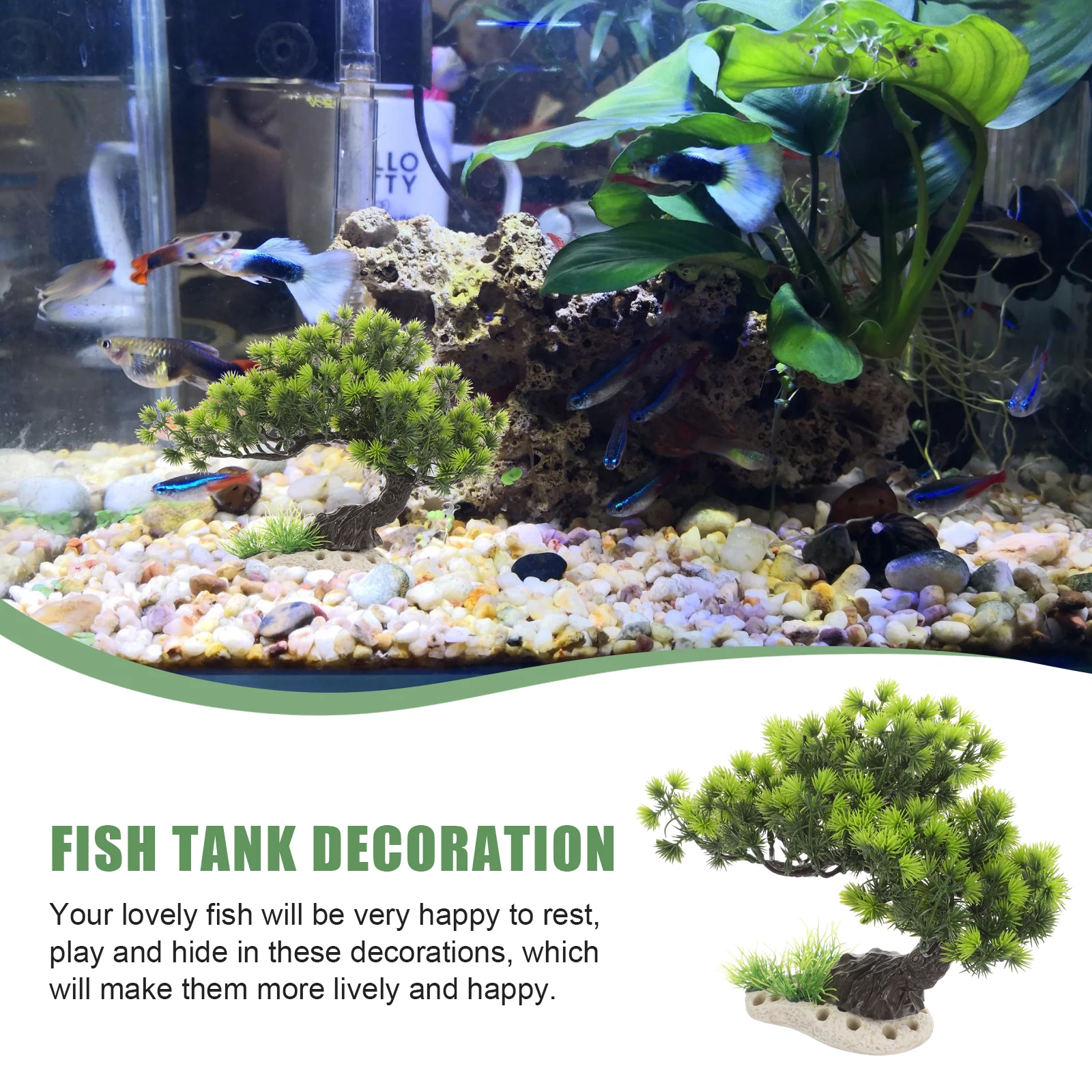 

Simulation Aquarium Tree Plastic Artificial Plant For Fish Tank Decor Freshwater Saltwater Aquarium Plants Fake Plants For Fish