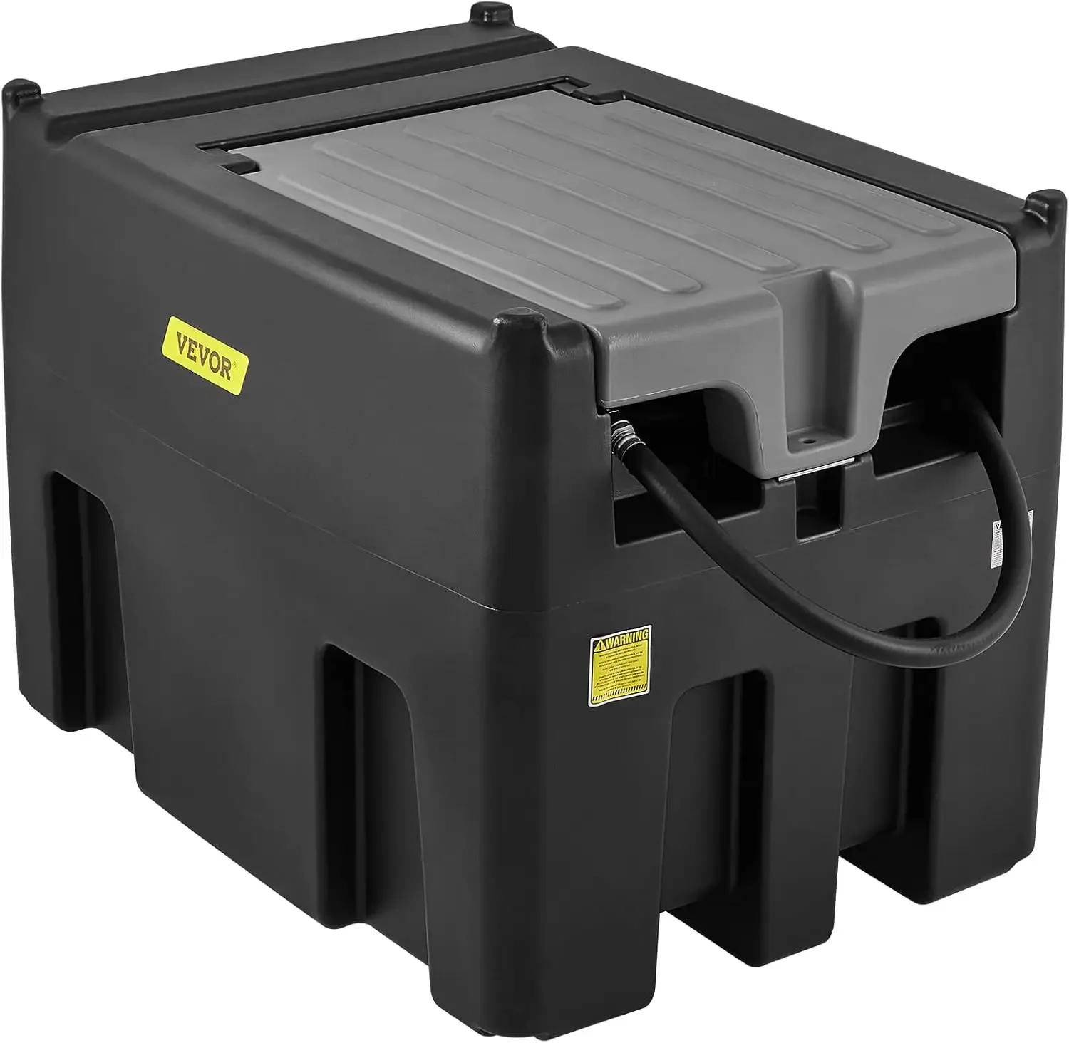 Portable Diesel Tank, 116 Gallon Capacity & 10 GPM Flow Rate, Diesel Fuel with 12V Electric Transfer Pump and 13.1ft Rubber Hose