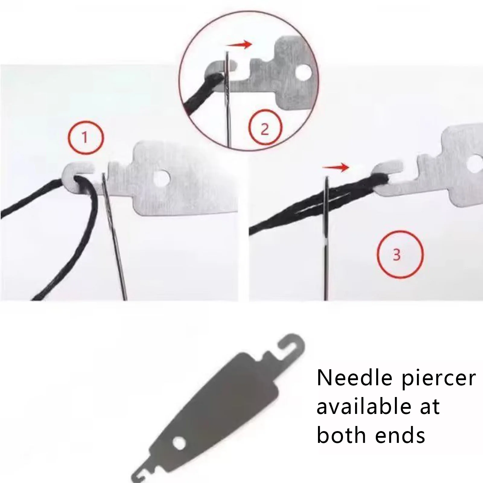 34/37 قطعة مجموعة إبر الخياطة العين الكبيرة إبر اليد للملابس اللحف التطريز سهلة الموضوع إبرة عدة حالة كبار السن صياغة #4