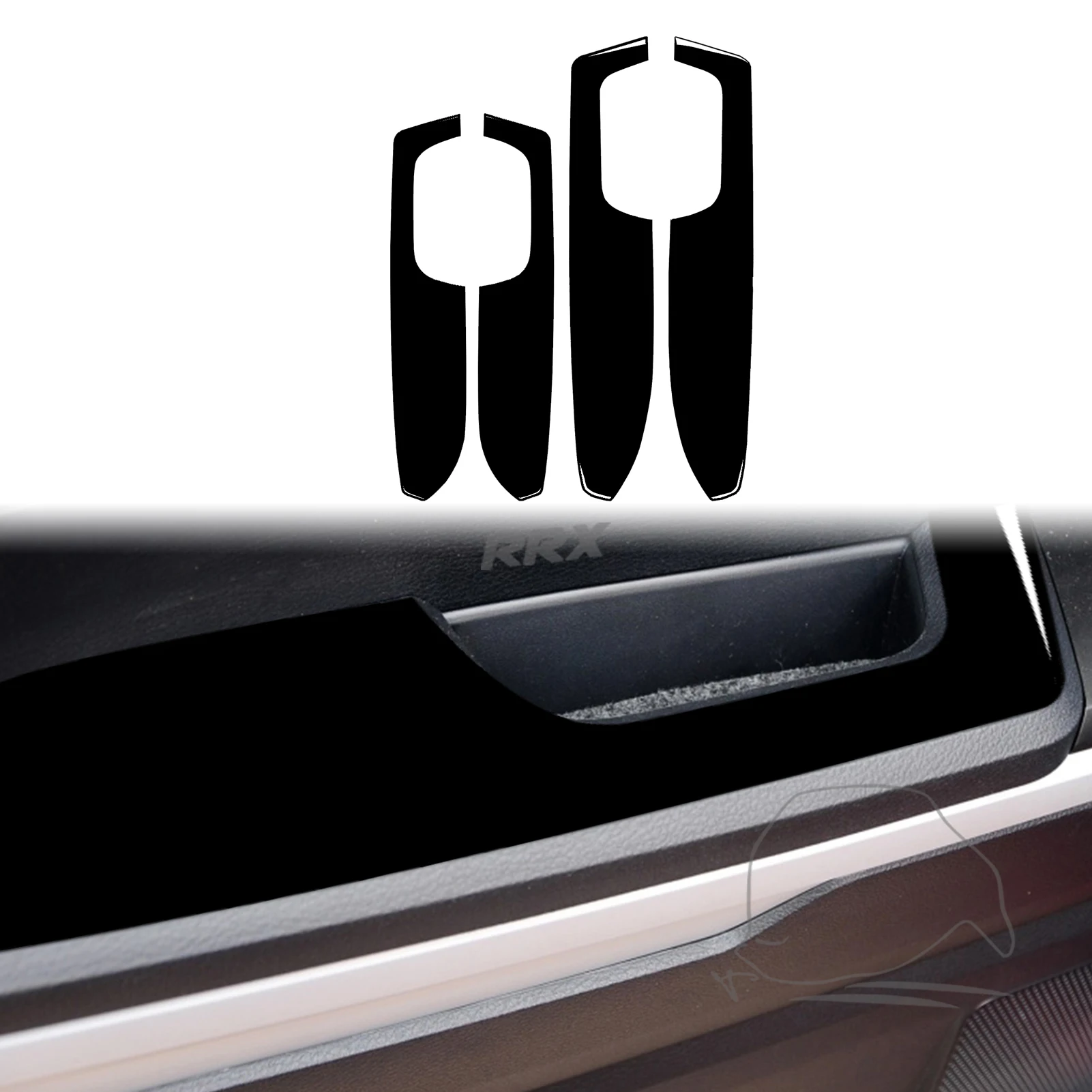 

Door Inner Armrest Panel Decoration Sticker Cover Trim Decal for Toyota Tundra 2014 2015 2016 2017 2018 Car Accessories ABS