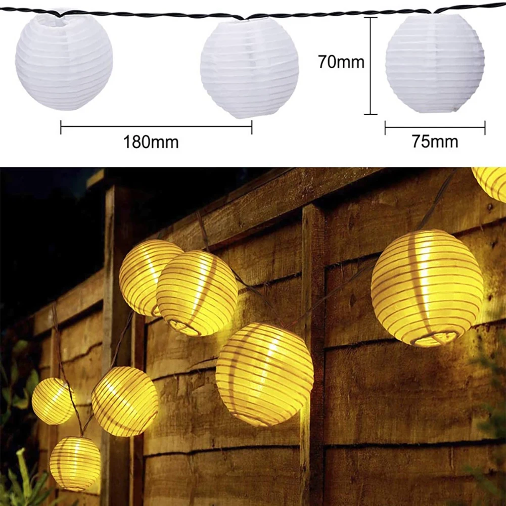 Solar Lantern Led String Lights Waterproof Outdoor Landscape Decorative Lights For Garden Patio Party Lighting Strings