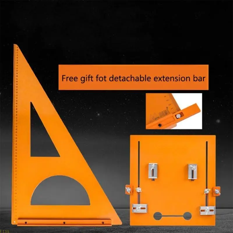 أداة قطع السبائك للنجار U13A النجارة لمسطرة المثلث 90 درجة مربع يخدش المعدن