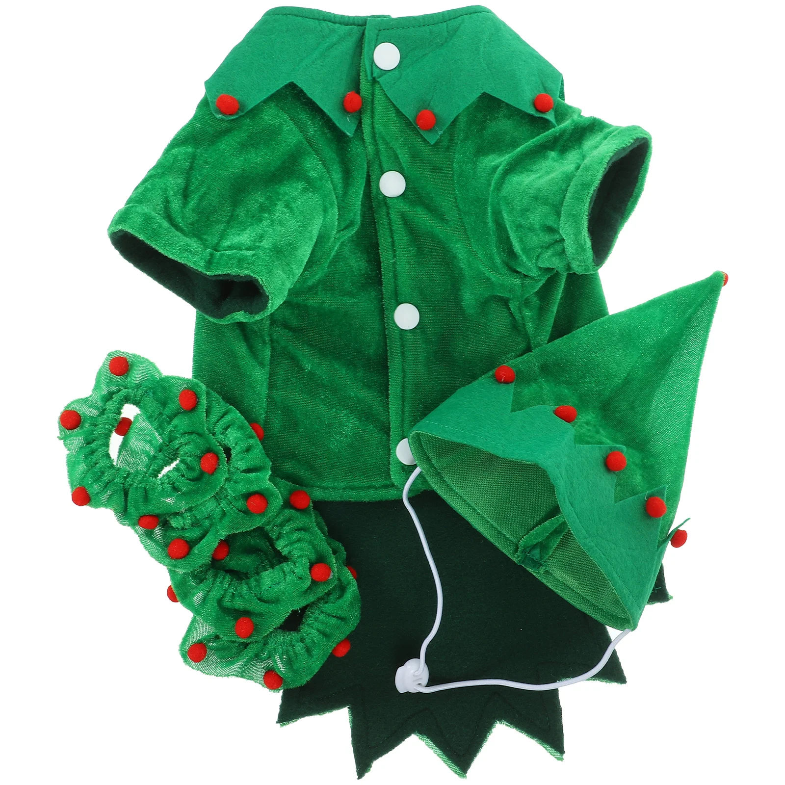 

1Set Christmas Pet Clothes Puppy Dog Cape Hat Xl Comfortable Easy Wear Xmas Costume Party Pet Christmas Clothes