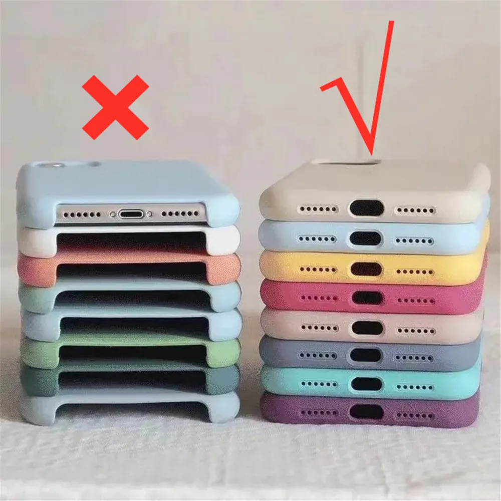 Orijinal Sıvı Silikon Telefon Kılıfı iPhone 16 15 14 11 12 13 Pro Max Apple Kılıfları iPhone 15 12 13 16 Artı Tam Logo Kapak