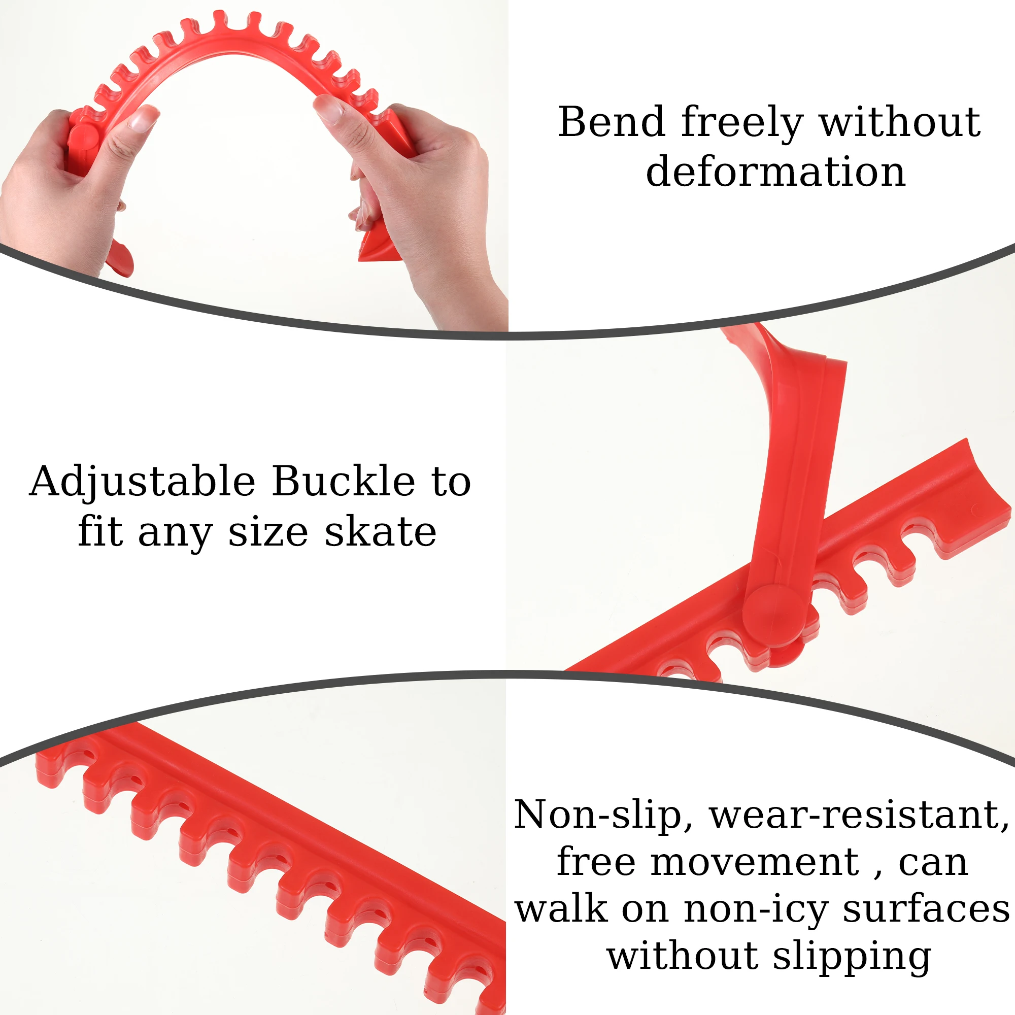 2pcs Plastic Quick And Easy Blade Maintenance Easy To Install Ice Skate Guards For Protection