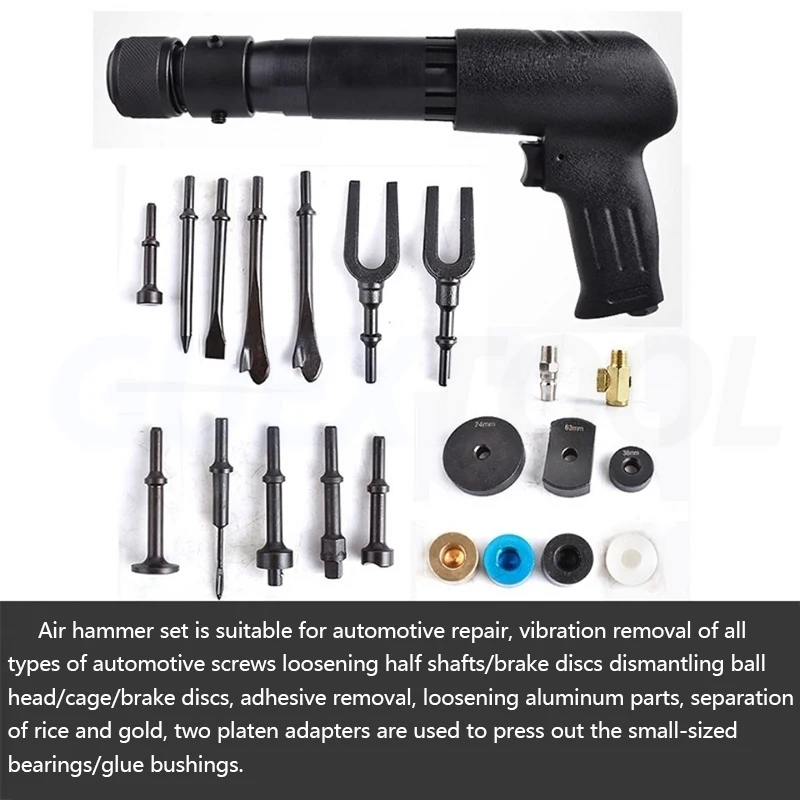 Pneumatic Hammer Pneumatic Ball Joint Disassembly Tool Vibration disassembly Brake Disc Disassembly Tool Pneumatic Shovel