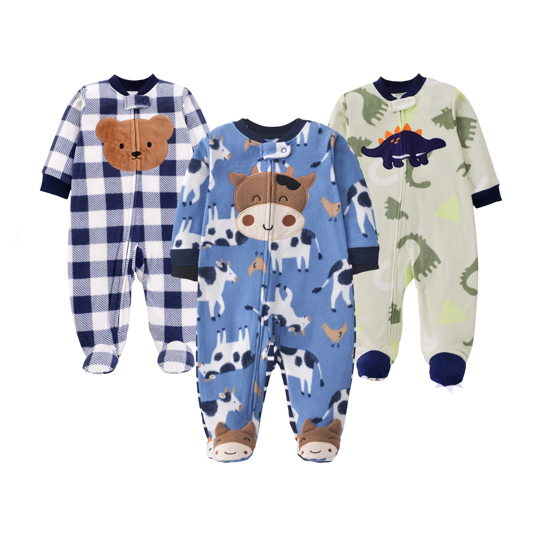 Baby Products On Sale - Combinaison à pieds en polaire à
