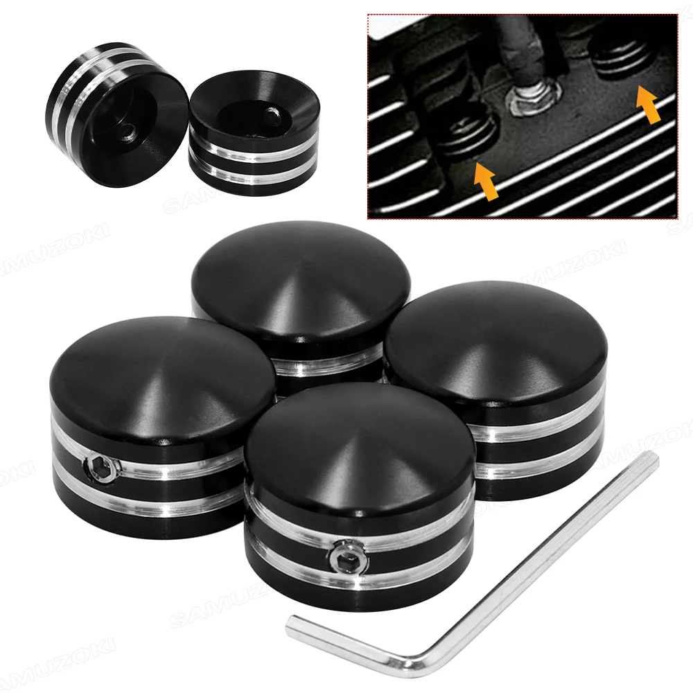 Motor Set Spark Plug Screw Nut Head Bolt Kit Engine Topper Cover Fit For Harley Twin Cam Big Twin 1340 EVO Sportster All Models