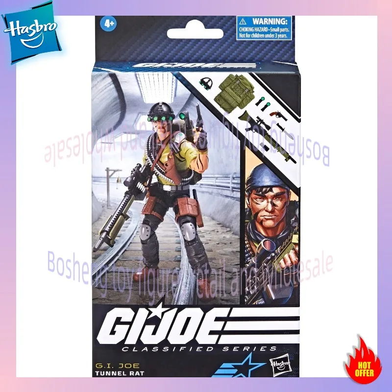 

Hasbro G.I. Joe Classified Series #83 Tunnel Rat Collectible 6-Inch Action Figures for Boys & Girls with Accessories Gift