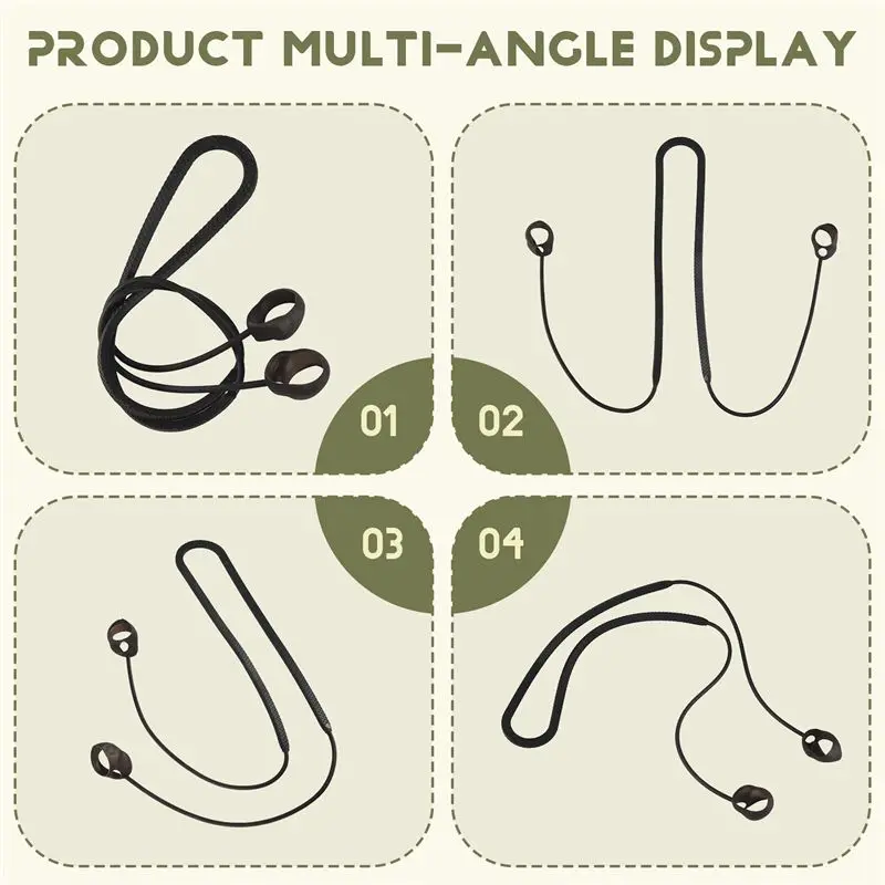 ABKQ-For Sony WF-1000Xm4 Headphone Neck Strap Cord, Sport Anti-Lost Silicone Headphone Cord Holder Cable
