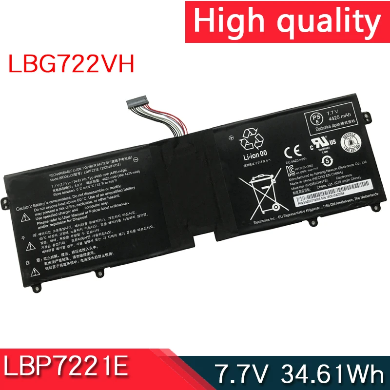 NEW LBG7221E LBG722VH Battery For LG Gram 13Z940 13ZD940 13Z950 14Z950 14ZD950 14Z960 15Z95 15Z950 15ZD950 15Z960 15Z975 15ZD975