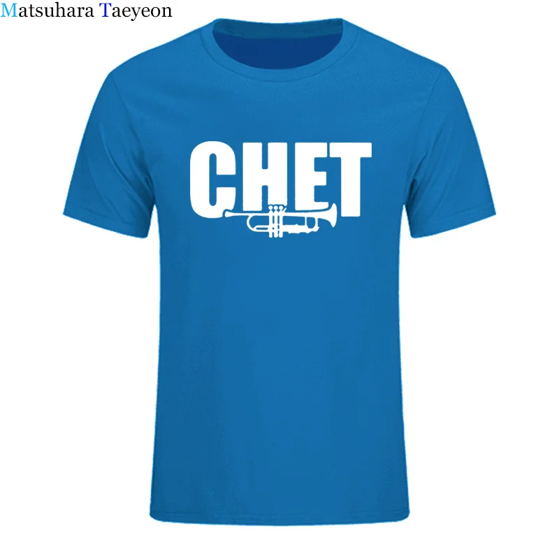 Fashion Cool Summer Men T shirt Funny T Shirts Cotton tshirt Jazz Chet Baker Printed T-Shirt Men\'s Clothing
