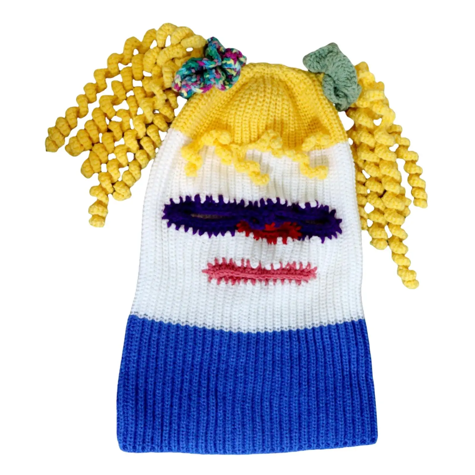 Halloween gebreide muts Mooie muts Prop Breimuts Gehaakte clownhoed voor snowboarden Feestartikelen Kerstmis Skiën Nieuwjaar