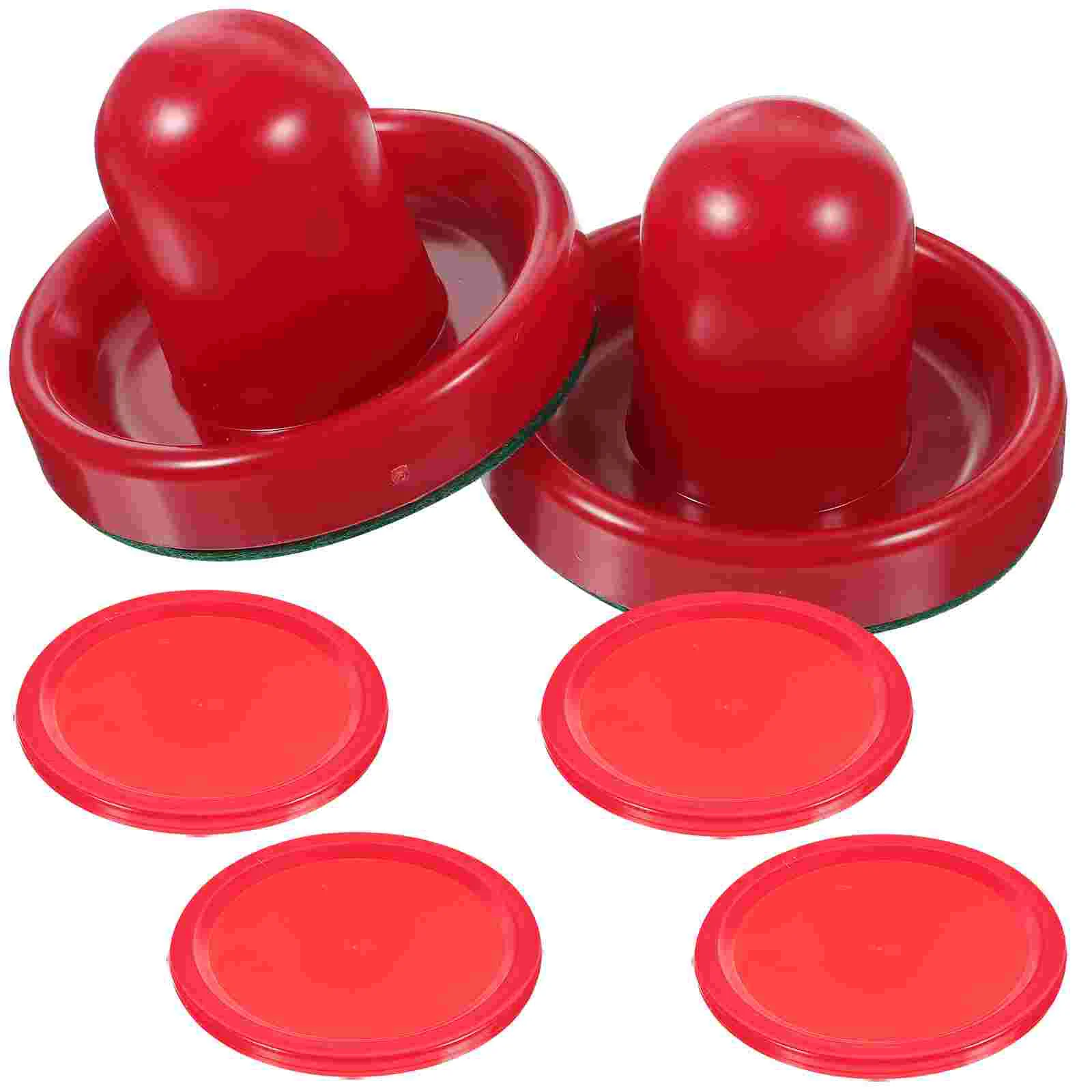 

8PCS 76MM Air Hockey Pushers Pucks Replacement for Game Tables Goalies Header Kit Air Hockey Equipment Accessories (Red)