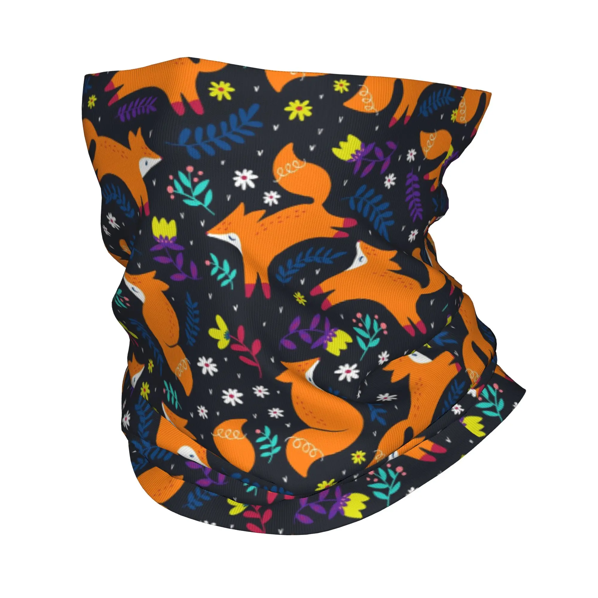 

Frolicking Foxes Bandana Neck Gaiter Printed Wrap Scarf Multifunction Headband Riding Unisex Adult