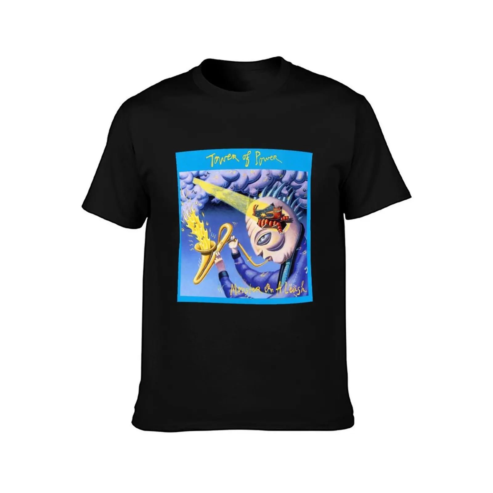 Tower of Power monster on a leash T-Shirt Simple Print Design T-Shirt