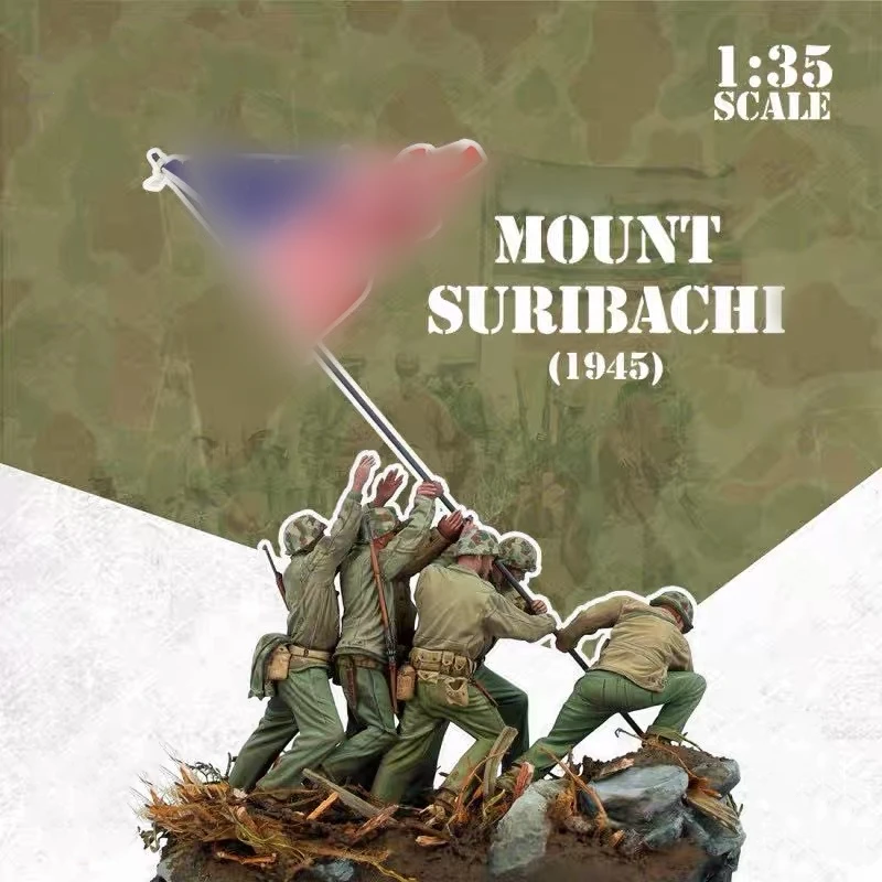 

Фигурка модели из смолы 1/35, 6 фигурок, комплект в разобранном и неокрашенном виде