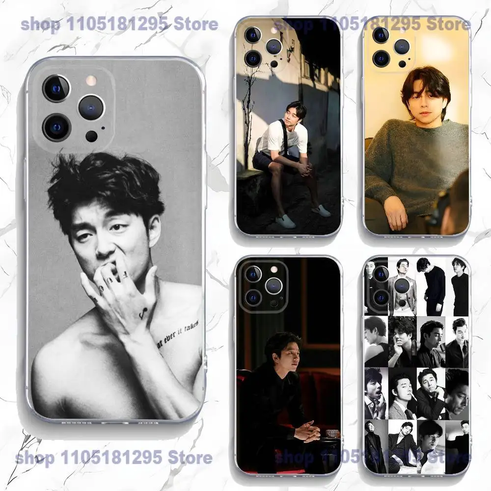 

G-Gong yoo Korea Phone Case For iPhone 17,16,15,14,13,12,11 Plus,Pro,Max,XR,Plus,E,Mini Transparent Soft Cover