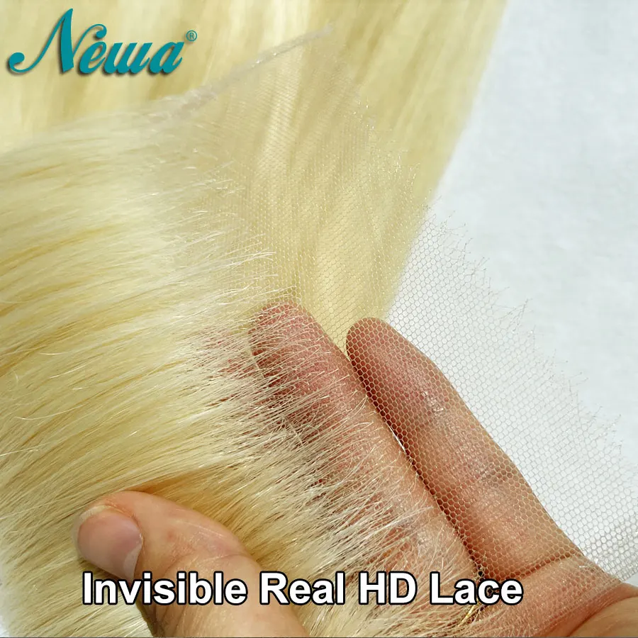 

Newa Hair #613color 5x5 HD Lace Closure Straight & Body Wave Human Hair 13x4/13x6 HD Lace Frontal Closure Invisible Real HD Lace