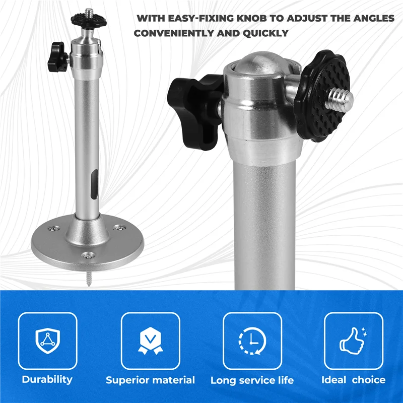 

ABZW Mini Projector Ceiling Mount,Projector Hanger Compatible For DR.J VANKYO QKK Projector/CCTV/Webcam/Carmera Load 11 Lbs