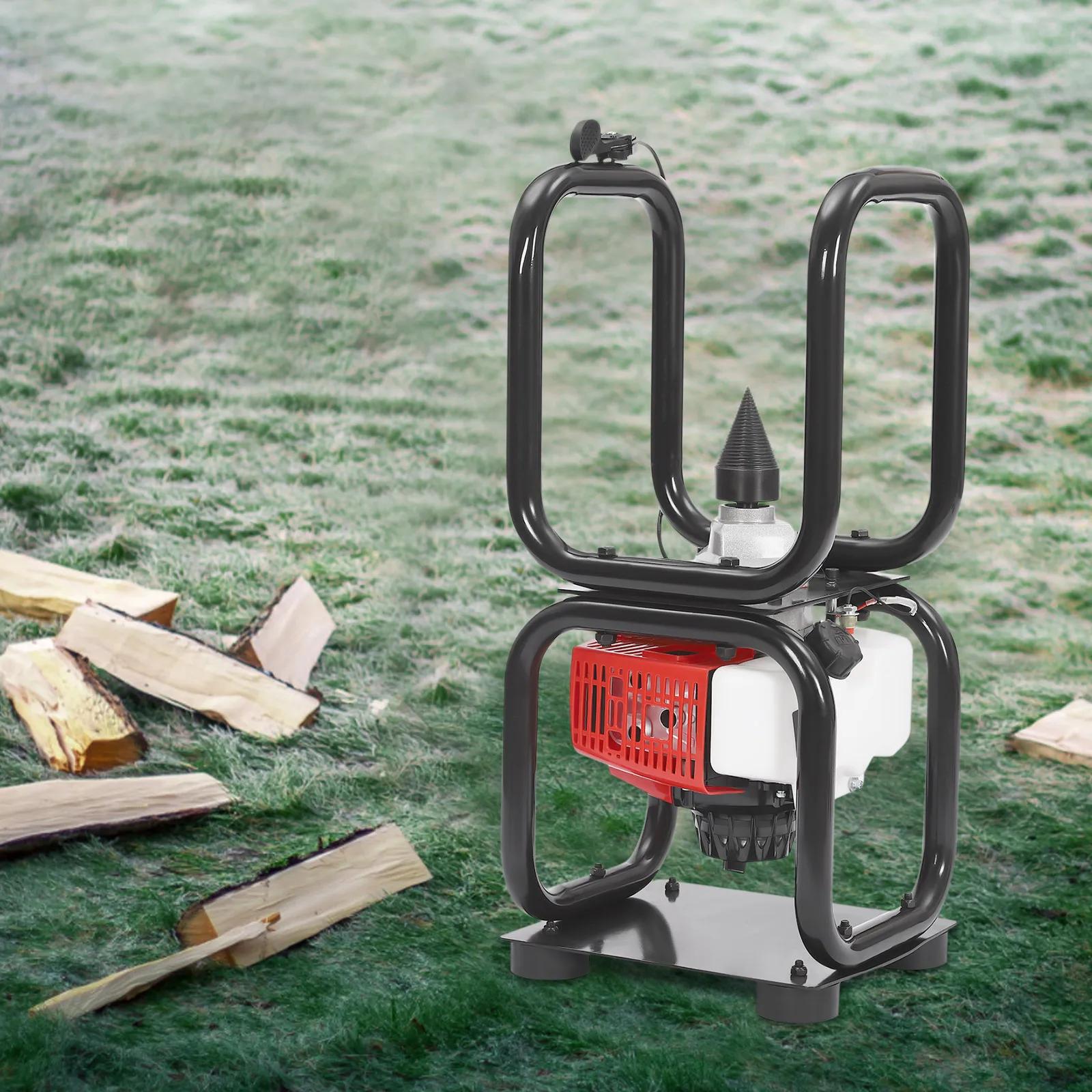 3.4HP 64CC تعمل بالغاز لاغ الفاصل 2-السكتة الدماغية تبريد الهواء مخروط الفاصل دليل بدء الحطب الخائن