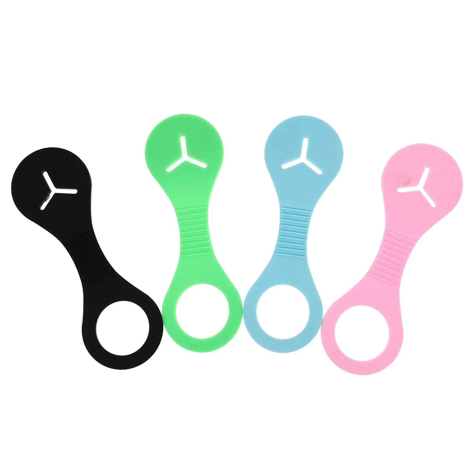 

4Pcs Dog Waste Bag Holder Poop Bag Clips Portable Hands Free Carrier for Leash Stroller Dog Waste Carrier Pet Supplies