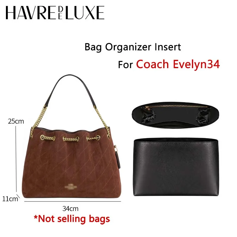 Bag Organizer Insert For Coach Evelyn34 Bag Support Storage Inner Modification Wateproof DIY Bag Accessories