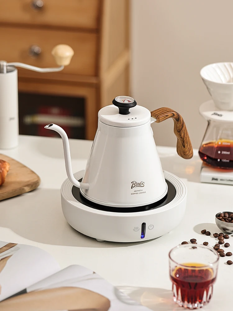 

Кофейник Bincoo Cerc Stove для ручного заваривания, большой объем 1000 мл, с длинным носиком, из нержавеющей стали