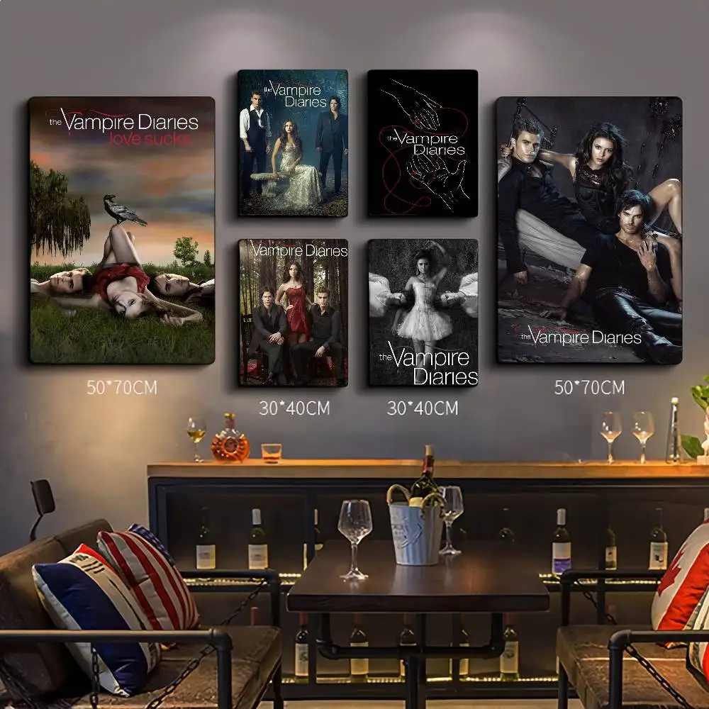 TV Drama The Vampire Diaries Classic Movie Posters Fancy Wall Sticker For Living Room Bar Decoration Room Wall Decor