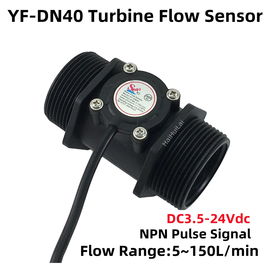 YF-DN40 G1.5 Plastic Hall Turbine Water Flow Sensor: Real-World Performance in Industrial and Home Systems