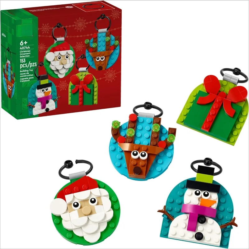 

Christmas Ornament Selection Building Toys Holiday Crafts for Family Kids Boys & Girls, Ages 6+ Hanging Christmas for Tree