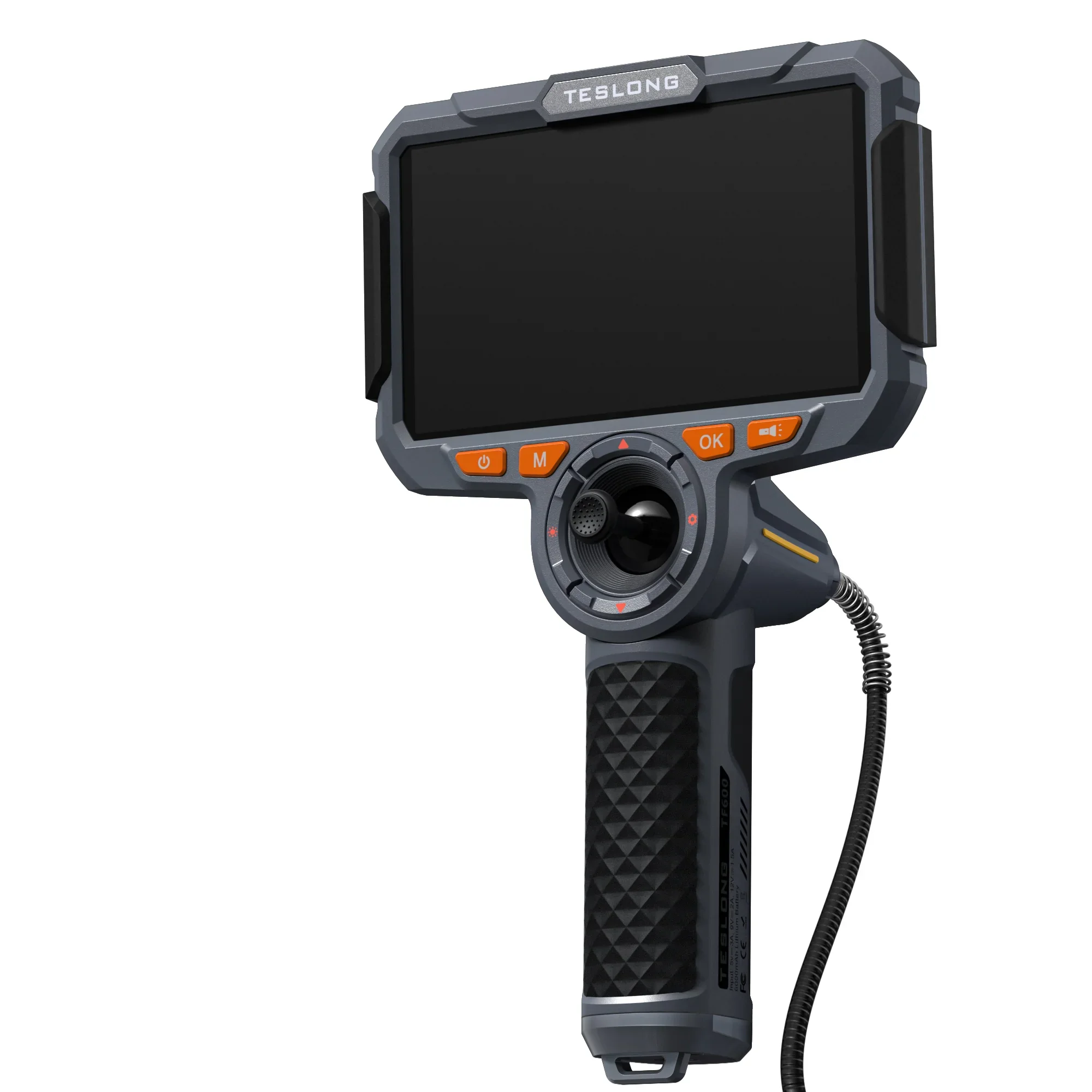 

TF600 Portable Endoscope 4-way 360° Articulating Single Lens Inspection 6.5mm Head 1.55m Cable