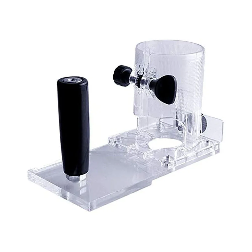 Transparent Trimmer Base Router Cover Guard Woodworking Milling Machine Accessory Clear Protective Shield Shell Tool