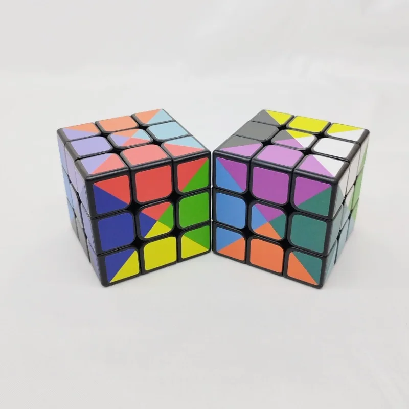 

Super Difficult 12-color 3x3 Magic Cube 57mm Cubetwist Pattern 3x3 Cube Puzzle Colorful Challenge Puzzle Gift Fidget Toy