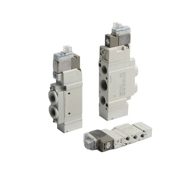 

Пневматический высокочастотный направленный электромагнитный клапан SY3120 SY5120 SY7120-4LZD 5LZD 6LZD серии 5-портовый 2-электромагнитный клапан