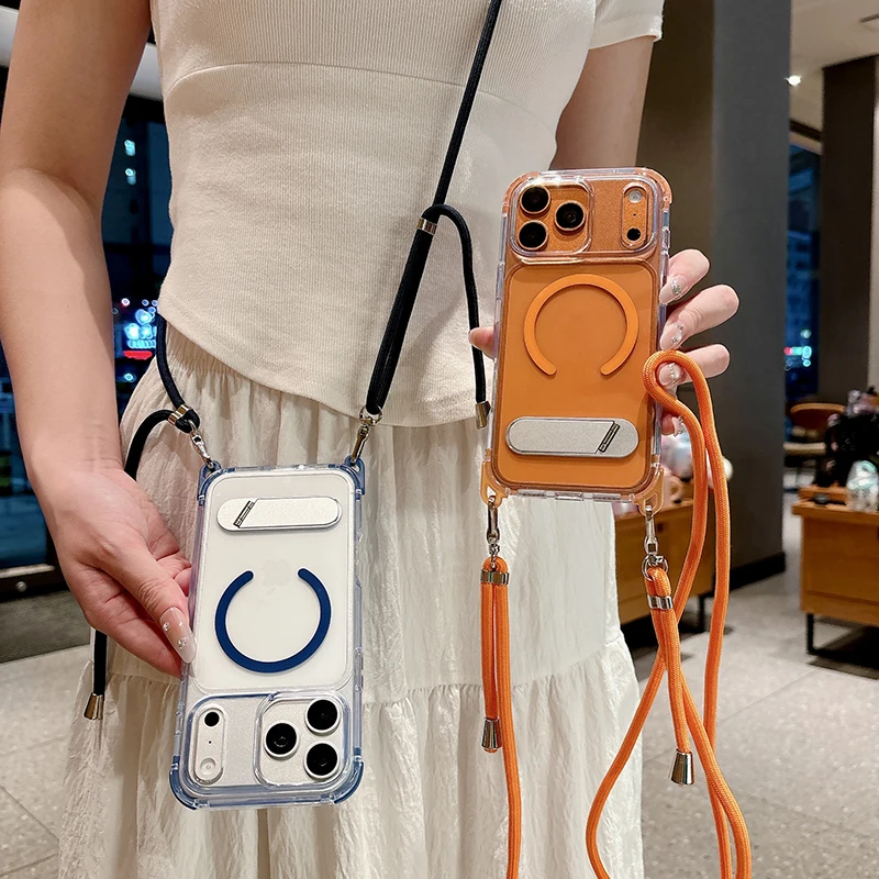 Magnetic Charging Stand - 반투명 메탈 폴딩 스탠드형 자석 무선