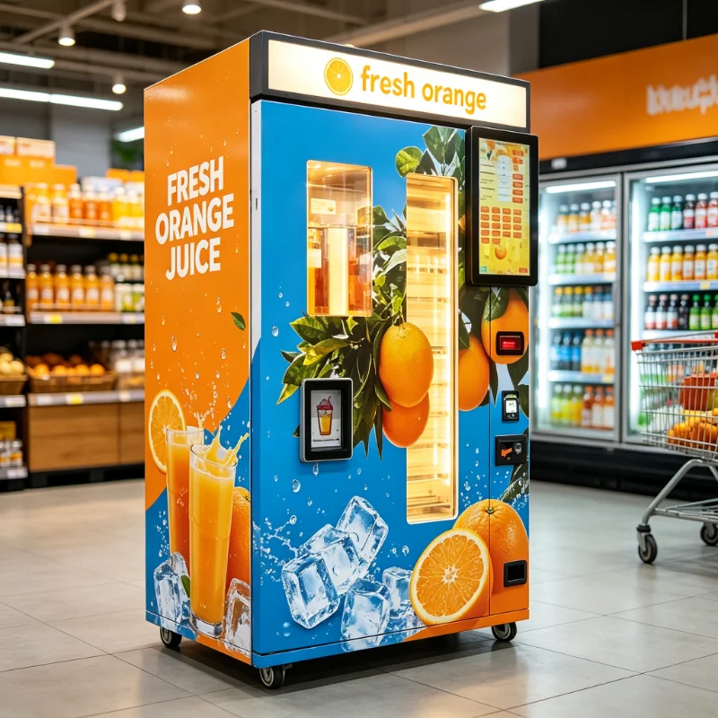 Fresh Sugarcane Juice Vending Machine Intelligent Self Service Customized Supermarket Automatic Commercial Juice Dispenser