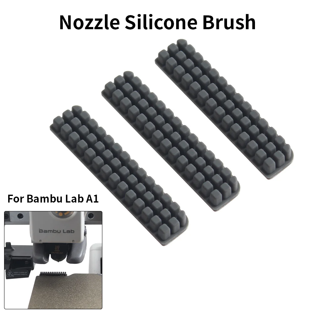 3pcs Nozzle Silicone Brush For Bambu A1/A1 mini Cleaner Tool for Bambu Lab 3d Printers